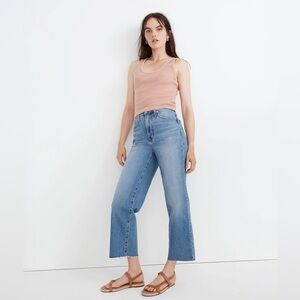 Madewell The Perfect Vintage Wide-Leg Crop Jean in Catlin Wash